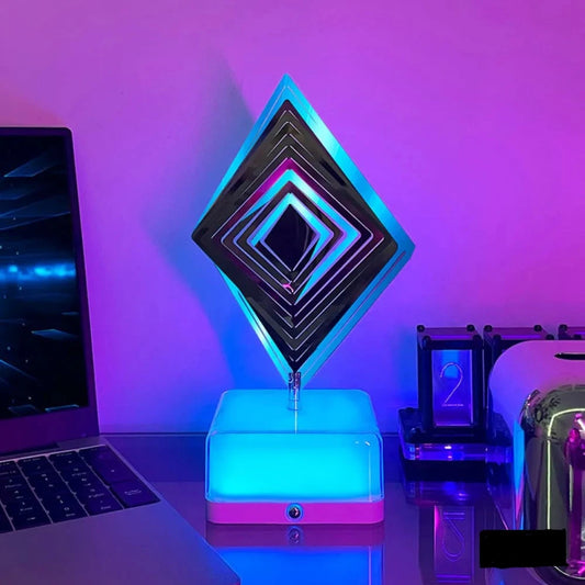 3D Rotating Neon LED Night Light
